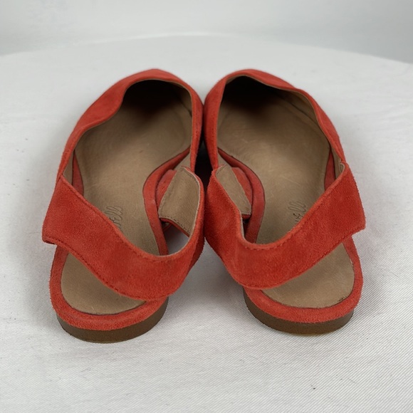 Madewell The Ava Slingback Flat in Coral Suede - Picture 5 of 8